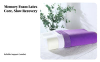 Slow Rebound Memory Foam Pillow Retains Shape Cervical Support Pillow High Elasticity for Adults, Students, Beauty Salon, Dormitory, Bedroom
