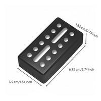 Sturdy Construction Humbucker Pickup Cover High Hardness Electric Guitar Humbucker Cover Direct Replacement Brass Pickup Shell Rust Resistant for Luthiers, DIY Enthusiasts