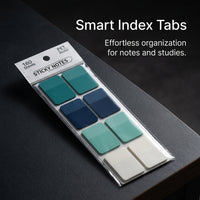Removable Sticky Index Tabs for Studying, Repositionable Reading for Note Taking, Transparent Page Markers for Books PET