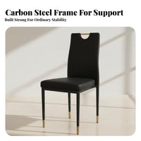 Modern Design Stackable High-Back Chair Long-Lasting Armless Dining Chair Anti-Slip Feet Household Furniture Floor Protection Glides for Homeowners, Restaurant Owners, Event Planners, Cafe, Banquet Hall, Wedding Venue, Conference Room