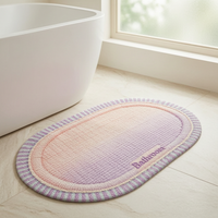 Absorbent Non-Slip Diatomaceous Earth Bath Mat for Bathroom Entrance and Foot Traffic