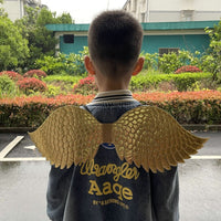 天使儿童彩虹羽毛翅膀道具马卡龙彩披纱公主万圣节舞会演出服装饰