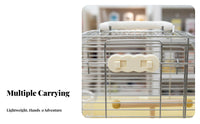 Sturdy Parrot Outing Enclosure See-Through View Portable Bird Travel Enclosure Ventilated Parrot Travel Carrier Easy to Clean for Car Trips, Outdoor Activities, Vet Visits, Shopping