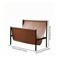 Metal Magazine Rack Four-Legged Base Home Contemporary Style