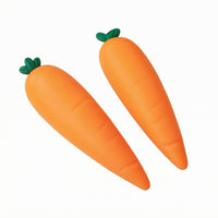Leafy Top Carrot Squishy Pretend Kitchen Play Carrot Squeeze Toy Elastic Stress-Relief Toy Soft