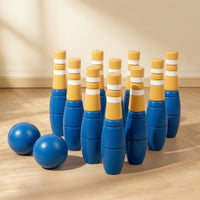 Wooden Bowling Set Durable Kids Bowling Set Game Toddler Indoor for Children, Playroom, Classroom