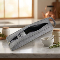 Insulated Gift Bag for Alcoholic Beverages, Cool Bag for Travel and Picnics, Single Bottle Bag with Sturdy Handles