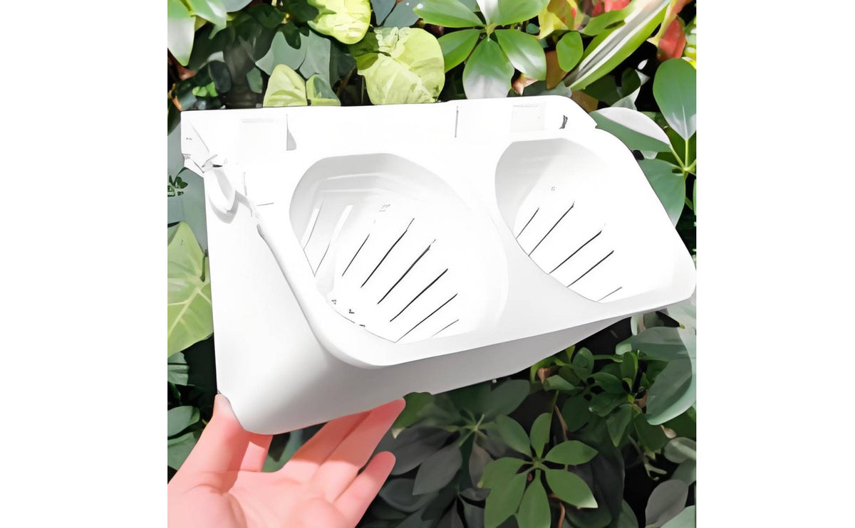 Modular Self Watering Vertical Planter Space-Saving Self Watering Wall Planter Sturdy Stackable Plant Box Lightweight for Balcony