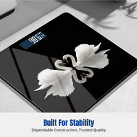 Smart Physical Weight Scale, High Accuracy, Electronic Scale, Artistic Design, LCD Digital Display, Multi-User, Compact Square