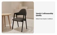 Modern Design Angular-Frame Armchair Comfortable Cushion Dining Chair Ergonomic Design Household Furniture Easy to Clean for Cafe Owners, Interior Designers, Restaurant, Home Office, Living Room, Reading Nook