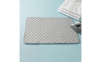 Silver-Toned Cotton Ironing Mat Foldable Quilted Ironing Pad Padded