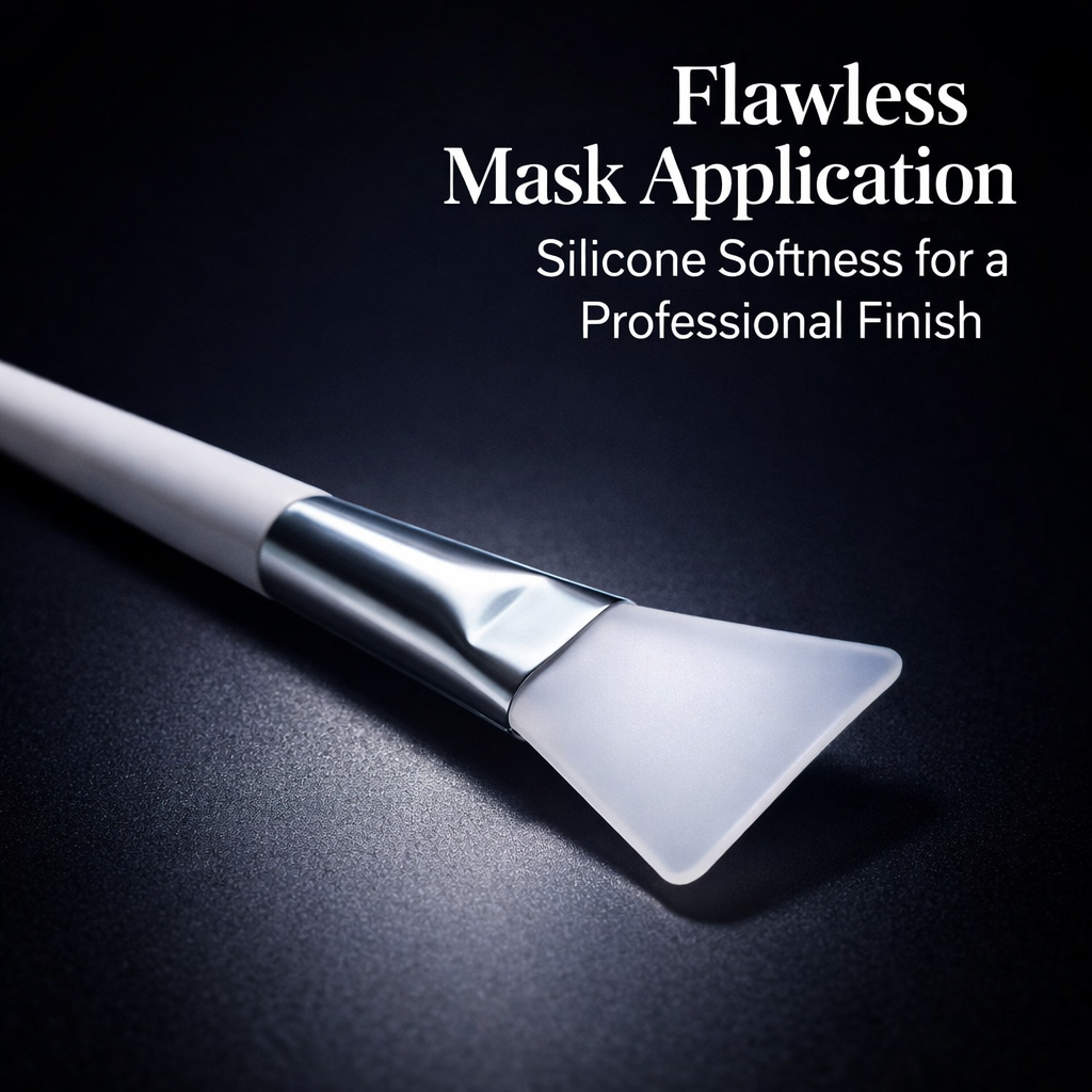 Face Brush for Clay Masks, Soft Skincare for Mud Washable Cosmetic Facial Shape Professional Treatment