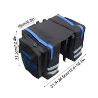 Large Capacity Bicycle Pannier Bag for Rear Rack, 30L Oxford Cloth