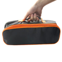 Portable Vacuum Accessory Storage Bag Oxford Cloth Vacuum Accessory Bag Soft-Sided Black and Orange