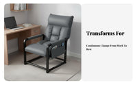 Ergonomic Design Reclining Chair with Footrest Highspine Support Reclining Gaming Chair with Footrest Includes Headrest and Lumbar Pillow Computer Seat durable Duty for Studying, Bedroom