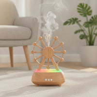 Amusement Wheel Wheel Humidifier Decorative Amusement Wheel Wheel Humidifier Multicolor Humidifier with Ambient Light Low Noise for Desk, Bedroom, Bedside Table