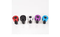 Clamp Mount Compact Bike Bell Metal Dome Handlebar Bell Push Button Bike Accessory Black Finish