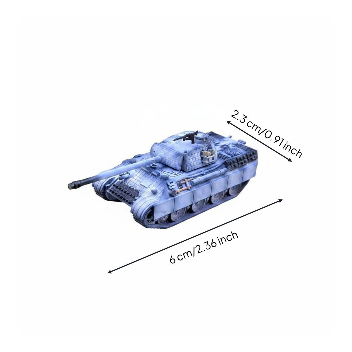 1:144 Tank Model Collectible Panther Tank Model armored vehicle Toy for Collectors
