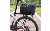 Rear Rack with Guard Bar Heavy Duty Cycle Rear Rack Bike Luggage Carrier Sturdy Aluminum Alloy Reinforced for Tourists