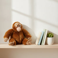 Stuffed Primate Cuddly Stuffed Monkey Huggable for Playroom, Nursery, Kids