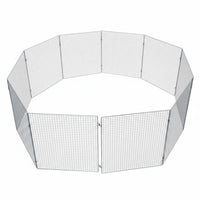 Easy to Clean Portable Chick Brooder Long-Lasting Chick Brooder Pen Anti-Rust Foldable Wire Fence No Assembly Required for Farmers, Farm, Backyard, Market Stall