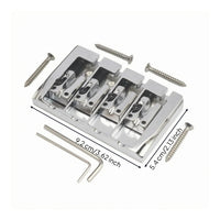 4 String Bass Bridge Rectangular for 4 String Bass Bridge Metal