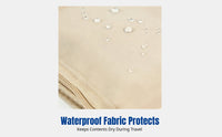 Portable Medicine Organizer Bag, Waterproof Fabric, Travel Storage Case, Minimalist Design