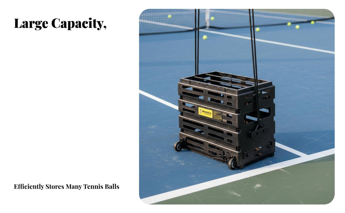 Automatic Tennis Ball Retriever Reinforced Nylon Standing Tennis Ball Collector Drop-Resistant Sports Training Equipment for Practice Exercises