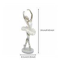 Dancing Ballet Dancer Figurine Resin Ballerina Figurine Gift Dancing Girl Ornament for Entryway