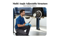 Telescopic Inspection Mirror Adjustable Reach Rotate Head Inspection Mirror Portable Stainless for Technicians, Garage