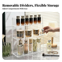 Tiered Rotating cosmetic Stand Space-Saving Cosmetic Organizer Large Capacity