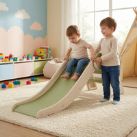Foldable Indoor Slide Built in Handholds Children'domestic Slide Smooth Sliding Surface
