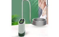 Waterproof Rechargeable Shower Pump Adjustable Speed Electric Portable Shower Digital Display Outdoor Gear Low Noise for Campers, Hikers, Pet Owners, Camping, Travel, Dormitory