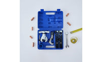 Multi-Size Eccentric Cone Flaring Tool Kit Portable Carrying Case Copper Pipe Flaring Tool Set Heavy Duty for Plumbers, DIY Enthusiasts, Air Conditioner Installation, Automotive Repair