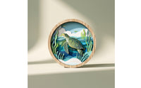 5 Pieces Wooden Wall Plaque Easy-to-Hang Wooden Plaque with Sheet Round for Living Room, Entryway, Bedroom