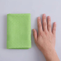 Waffle Microfibre Cloth and Car Drying Towel, 40cm Microfibre Cloth for Glass and Mirrors, High Absorbency Lintless Cleaning Tool