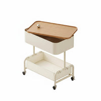 Trolley Organizer 3-tier Swivel Top Easy Mobility for Bedroom