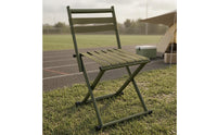 Cylindrical Legs Foldable Backrest Stool Compact Woven Strap Stool