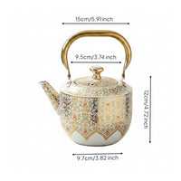Stovetop Tea Kettle Decorative Kettle with Strainer Ergonomic Teapot with Infuser for Kitchen
