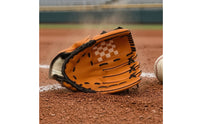 PU Leather Baseball Glove Deep Pocket Fielding Glove Stitched Panel Sports Equipment Padded Wrist