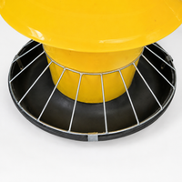 Automatic Chicken Feeder, 60cm Poultry Trough Feeder with 25 Ports, for Hens Chicks Ducks Quail