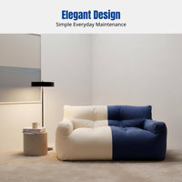 Bean Bag Sofa, Nordic Minimalist Design, Double Seat, Removable Cover, EPS Filling, Ideal for Small Apartments, Bedrooms