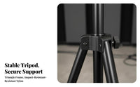 Non-Slip Feet Tripod Speaker Stand Portable Floor Speaker Stand Collapsible Design Sound System Accessory Easy Assembly for DJs, Musicians, KTV, Stage, Live Performance, Studio