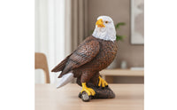 Eagle Figurine Majestic Eagle Figurine with Base Bird Sculpture Intricate Sturdy for Office Desk, Bookshelf