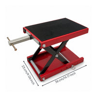 Motorcycle Jack with Lock Antiscivolo Motorcycle Lift Jack in Acciaio Motociclo for Garage, Repair Shop