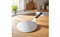 Pizza Transfer Peel Stainless Steel Round Pizza Peel Heavy Duty Cake Lifter for Home Chefs