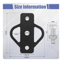 Trailer Hitch Adapter Plate Three-Point Hitch Adapter with Bolts Bolt-on Heavy Duty for Lawn Mower, Garden Tractor