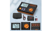 Digital Insulation Resistance Tester Compact Insulation Tester with Carrying Case Handheld Electronic Megohmmeter for Electricians, Field Testing