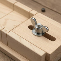 Wood Cutting Guide Box Parallel Slots Slot-Cutting Guide Box Tool Accessory Simple Block Design Portable