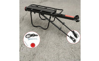 Quick Release Rear Bike Rack with Reflector Reflective Rear Bike Rack Sturdy Long-Lasting for Touring, Outdoor Cycling